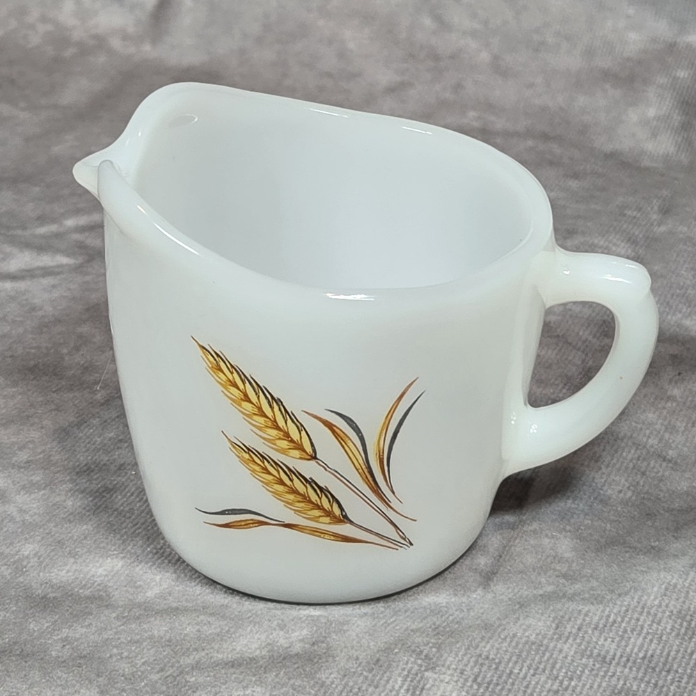 1950s Vintage‎ Fire King Oven Ware Creamer - Wheat